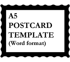 Download postcards in word format